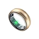 Valentine's Day Gifts, Smart Ring for Women & Men - Titanium Fitness Ring with Heart Rate, Sleep, Step & SpO2 Monitor, Stress & HRV Tracking, 7-Day Battery, 25ATM Waterproof — No Subscription