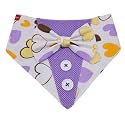 Valentine39s Day Purple and White Printed Hearts