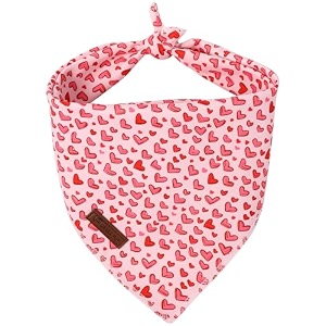 valentine39s dog bandana up urara pup soft cotton adjustable pet scarf for small medium and large dogs cute and comfortable dog accessoryl