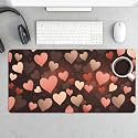 Valentine Love Extended Gaming Mouse Pad, with Stitched Edges Large Mouse Pad Desk Protector, Rubber Base Mousepad Keyboard Mouses Mat for Work Game Office Home 32"X16",E62