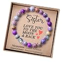 THEMEROL Handmade Gifts for Girls/Women-Love/Protection-Natural Crystal Bracelet for Daughter Granddaughter Niece Sister Mom Aunt Wife