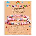 GLITTO Mom Daughter Gifts, 2ps Matching Beaded Heart Bracelets Jewelry for Mother Daughter/Mommy and Me/Mama Mini