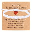 Valentines Day Gifts for Him Her Heart Love Letter Initial Matching Couple Bracelets for Women Men Teen Gifts Best Friend Graduation Birthday Gifts A-Z Braided Bracelet Son Daughter Dad Jewelry