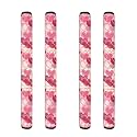Valentines Day Refrigerator Door Handle Covers 4 Pcs Set Non-Slip Kitchen Appliance Decorative Mat for Fridge Dishwashers Microwave Home Indoor Kitchen Decoration Pink Love Heart