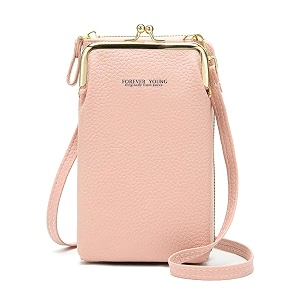 valerie women crossbody phone bag ladies wallet small soft pu leather cell phone purse mini shoulder bag with strap card slots