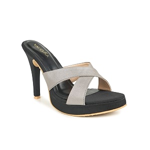Valiosaa Womens Silver Heels Heeled Sandal