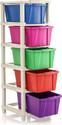 Vallaree 5 Layer Plastic Multipurpose Storage Drawer