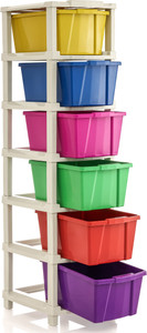 Vallaree 6 Layer Plastic Multipurpose Storage Drawer