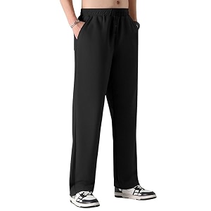 VALLEY Mens Polycotton Straight Fit Track Pants