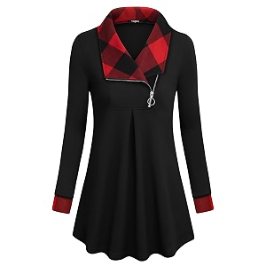 VALOLIA Womens Casual Swing Sweatshirt Long Sleeve