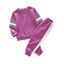 Valphsio Boy's Color Block Tracksuits Casual Sweatshirt Sports Pants Outfit Sets
