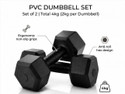Valtor Sports Hex Elite PVC Dumbbells Pair
