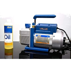 value double stage vacuum pump ve - 215n oil capacity 200ml flow rate 50 litersmin and 14 hp specially design for laboratory purpose multicolored