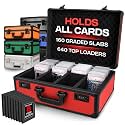 VALUN 160+ Premium Graded Card Storage Box - PSA Slab Case for Sports Cards