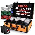VALUN 160+ Premium Graded Card Storage Box - PSA Slab Case for Sports Cards