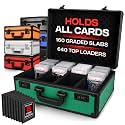 VALUN 160+ Premium Graded Card Storage Box - PSA Slab Case for Sports Cards