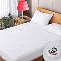 VALUXE Heated Mattress Pad Twin Size 12 Heat Settings Electric Bed Warmer