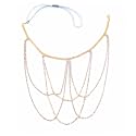 VAMA FASHIONS Gold Plated Rhinestone Leg Thigh Chain Boho Layered Tassel Leg Chains Nightclub Beach Body Chain Jewellery For Women Girls