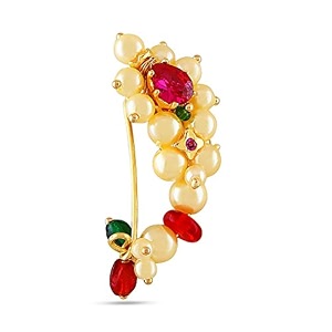 vama fashion pressing nath maharashtrian nose pin ring without piercing nathiya for marathi women