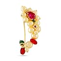 VAMA FASHION Pressing Nath Maharashtrian Nose pin Ring without piercing Nathiya for Marathi women