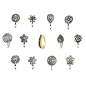 VAMA FASHIONS Without Piercing Nosering Pressing Type Clip on Oxidised Silver nose pin Stud for women