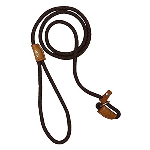 vama leathers vamaleathers cord type nylon leash with adjustable loop brown with thickness 1 cm 5 feet 60 inches 1 count pack of 1 dog