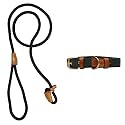 Vama Leathers Dog Vamaleathers Cord Type Nylon Leash &amp; Sweat Free Collar - Army Green, 5 Feet