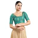 Vamas Women39s Brocade amp Georgette Padded Self