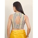 Vamas Women39s Net Saree Blouse Padded
