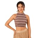 Vamas Women39s Net Saree Blouse Padded