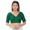 Vamas Women39s Silk Padded Self Design Half