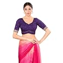 Vamas Women39s Silk Padded Self Design Half