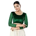 Vamas Women's Velvet Non-Padded Stretchable Long Sleeve Saree Blouse (A-46)