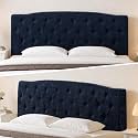 Vamcheer King Upholstered Headboard Navy Blue, No Assembly