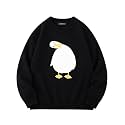 Vamtac Mens Oversized Sweater Vintage Graphic Pullover Crewneck Knit Jumper Y2K Unisex Streetwear 2026 Fall Tops
