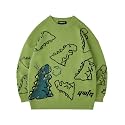 Vamtac Mens Oversized Sweater Vintage Graphic Pullover Crewneck Knit 2026
