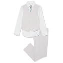 Van Heusen Boys' 4-piece Formal Dress Up Suit Vest Set, Vest, Pants, Collared Dress Shirt, and Tie