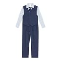Van Heusen Boys' 4-piece Formal Dress Up Suit Vest Set, Vest, Pants, Collared Dress Shirt, and Tie
