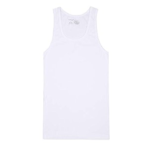 van heusen mens white cotton vest 100 combed cotton for extra softness  moisturewicking stayfresh tech labelfree comfort  breathable  ribbed fabric doesnt lose shape regular fit sleeveless innerwear style  10073