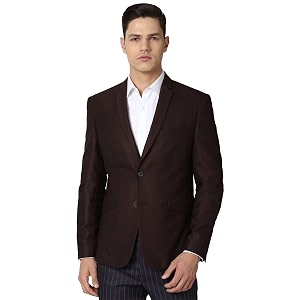 Van Heusen Mens Brown Blazer Slim