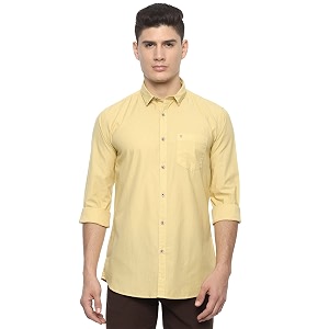 Van Heusen Mens Cotton Slim Fit Solid