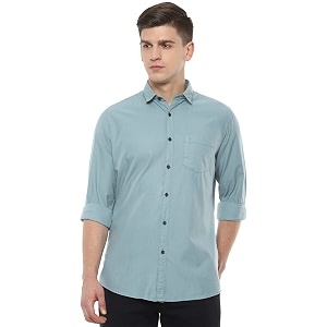 Van Heusen Mens Cotton Slim Fit Solid