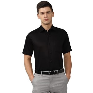 Van Heusen Mens Cotton Solid Regular Fit