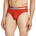 Van Heusen Men Briefs - Pima Cotton Stretch - Colour Fresh, Label Free, Ultra Soft_20002_Red_M