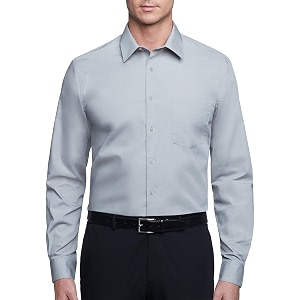 Van Heusen Mens Poplin Regular Fit Solid