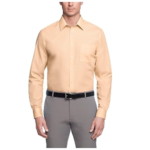 Van Heusen Mens Poplin Regular Fit Solid