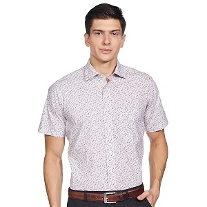 Van Heusen Mens Solid Regular Fit Shirt