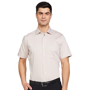 Van Heusen Mens Regular Shirt VHSHBCUF133160 Beige