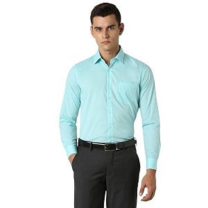 Van Heusen Mens Cotton Slim Fit Solid