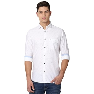 Van Heusen Mens Solid Regular Fit Shirt